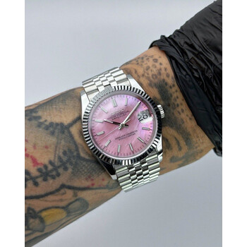 Custom Seiko Mod • Pink Pearl MOP Premium Datejust • 36mm